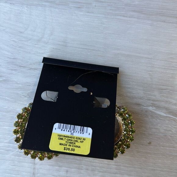 I.n.c. International Concepts Multi Row Crystal Huggie Hoop Earring NWT in packg - Picture 4 of 4